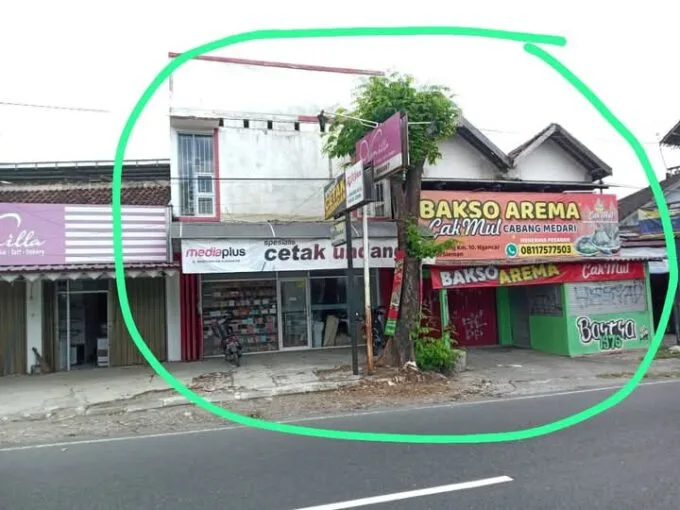 Dijual Ruko 2 Lantai Strategis di Jalan Magelang, Sleman