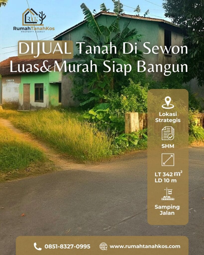 Tanah Dijual di Sewon Bantul – Pekarangan Murah Siap Bangun