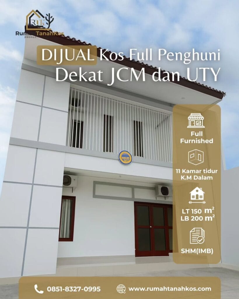 Dijual Kos Full Penghuni di Jogja – Pinggir Jalan & Langsung Cuan